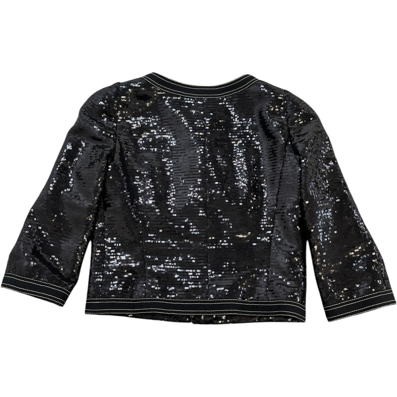 Women's Sequin Cropped Jacket Black Size IT 36 / UK 4