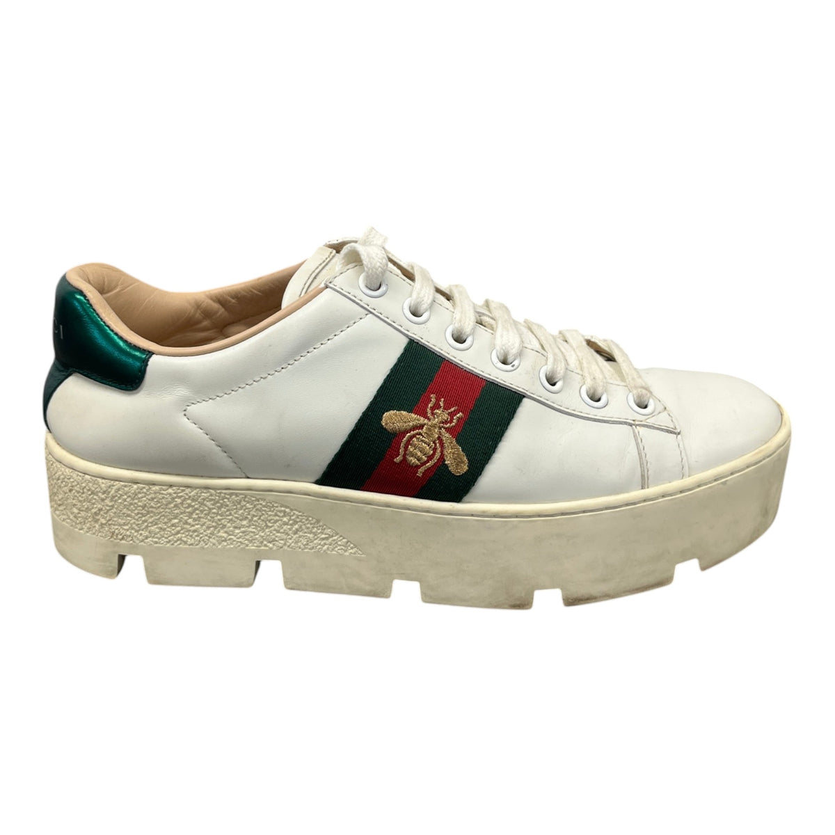 Women's Ace Platform Low Trainers White Size UK 2.5 / EU 35.5 - Photo 1