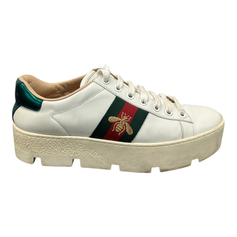 Women's Ace Platform Low Trainers White Size UK 2.5 / EU 35.5