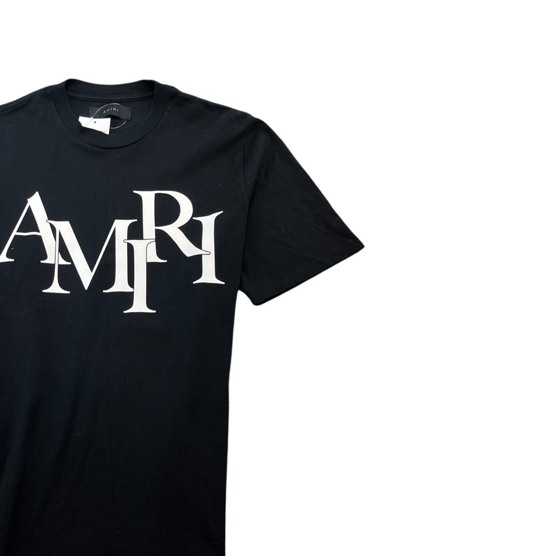 Men's Logo Print T-Shirt Black Size L
