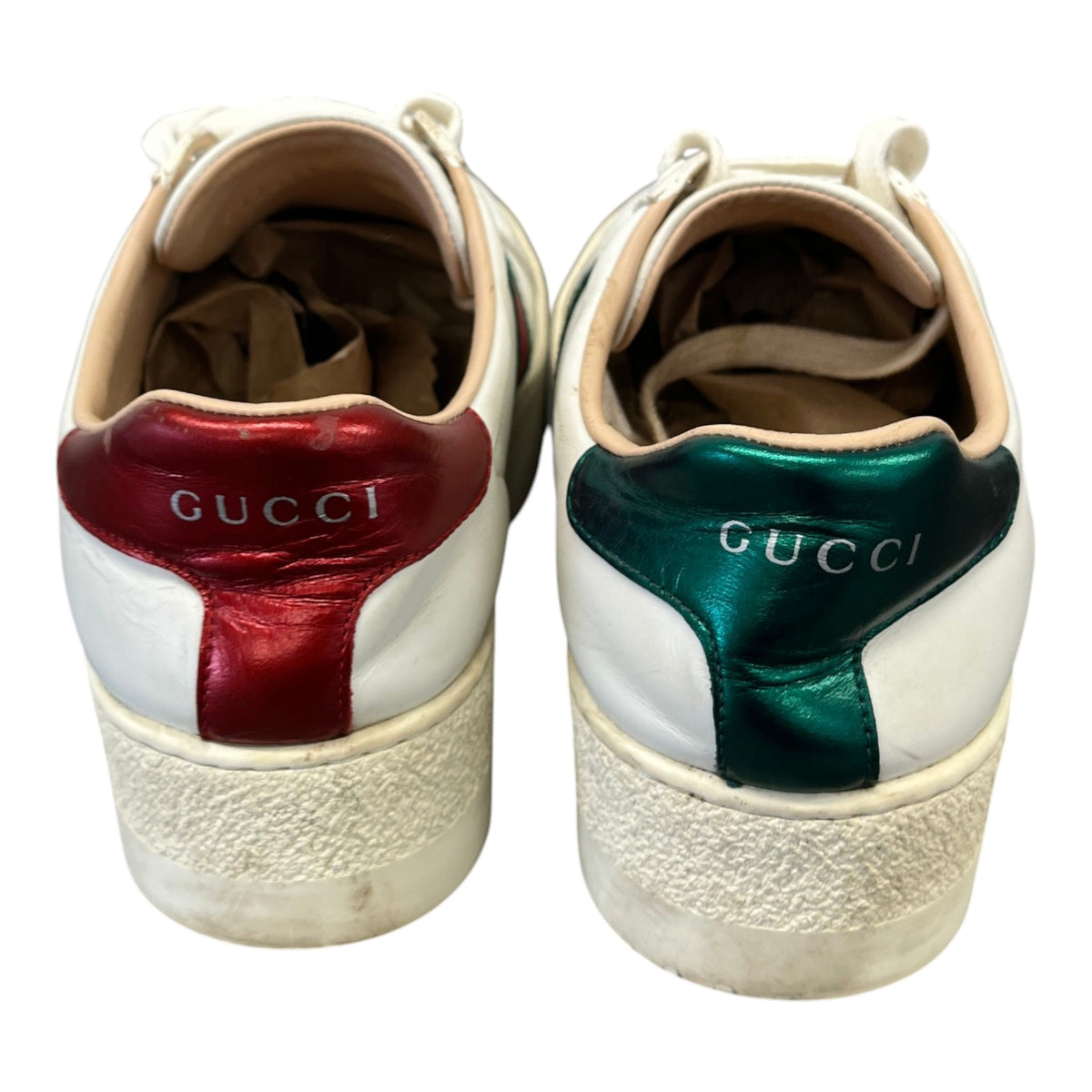Women's Ace Platform Low Trainers White Size UK 2.5 / EU 35.5 - Photo 6