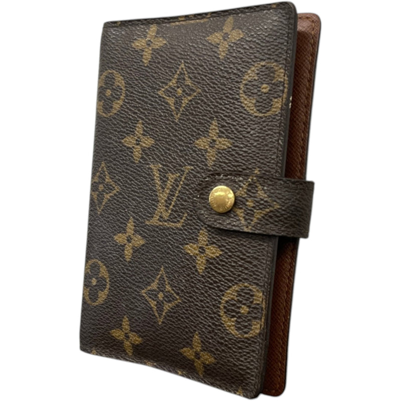 Women's Monogram Small Ring Agenda Cover Wallet Brown