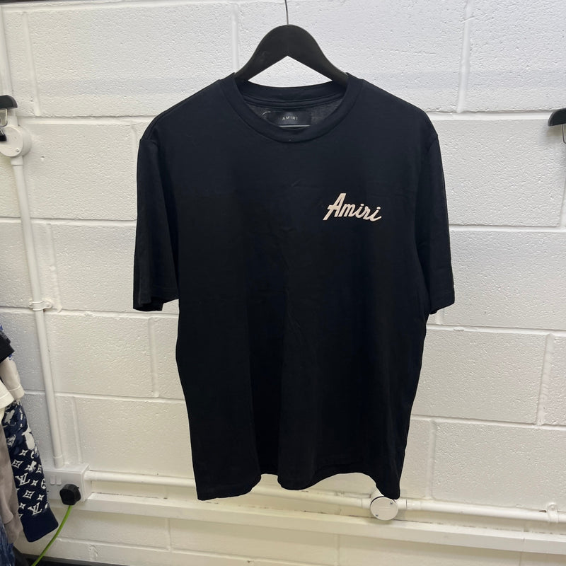 Men's City Logo Print T-Shirt Black Size L