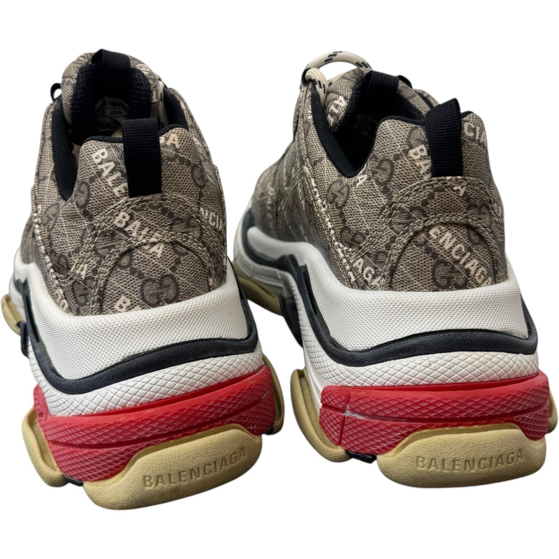 Women's x Balenciaga The Hacker Project Triple S Low Trainers Beige Size UK 6 / EU 39