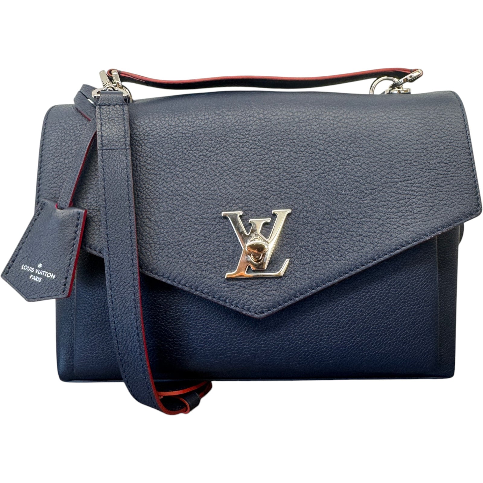 Women's Mylockme Satchel Chain Handbag Navy - Photo 1