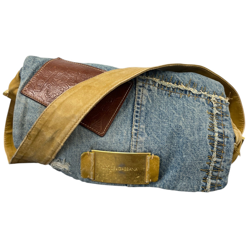 Women's Denim Shoulder Handbag Blue