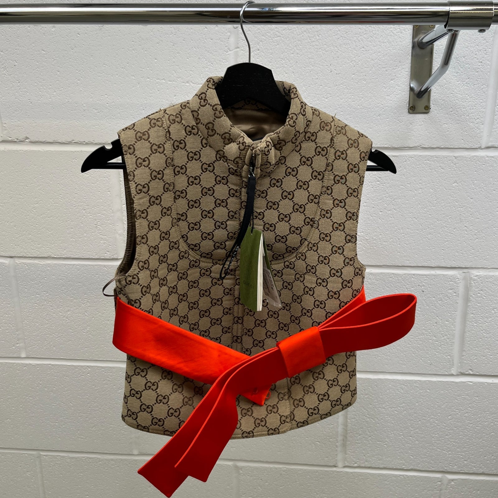 Women's Gg Supreme Gilet Brown Size IT 36 / UK 4 - Photo 10