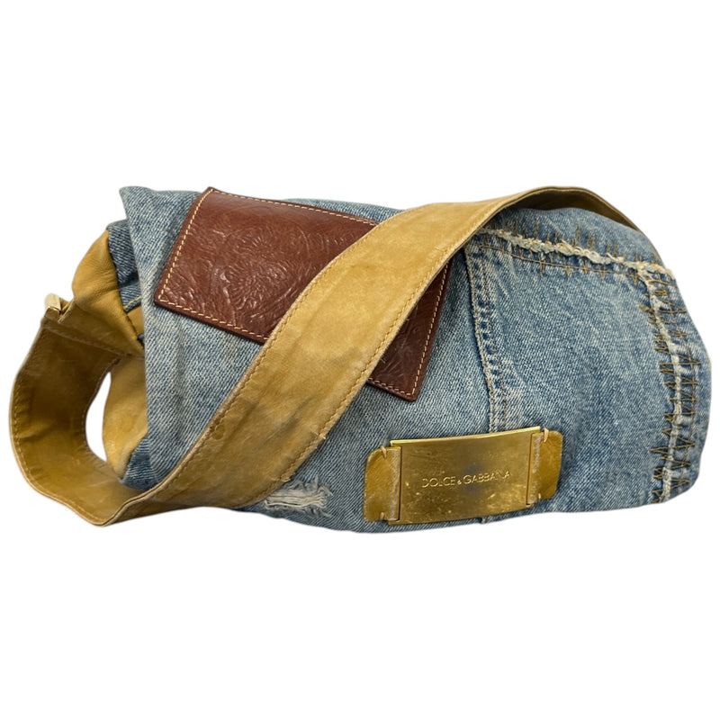 Women's Denim Shoulder Handbag Blue