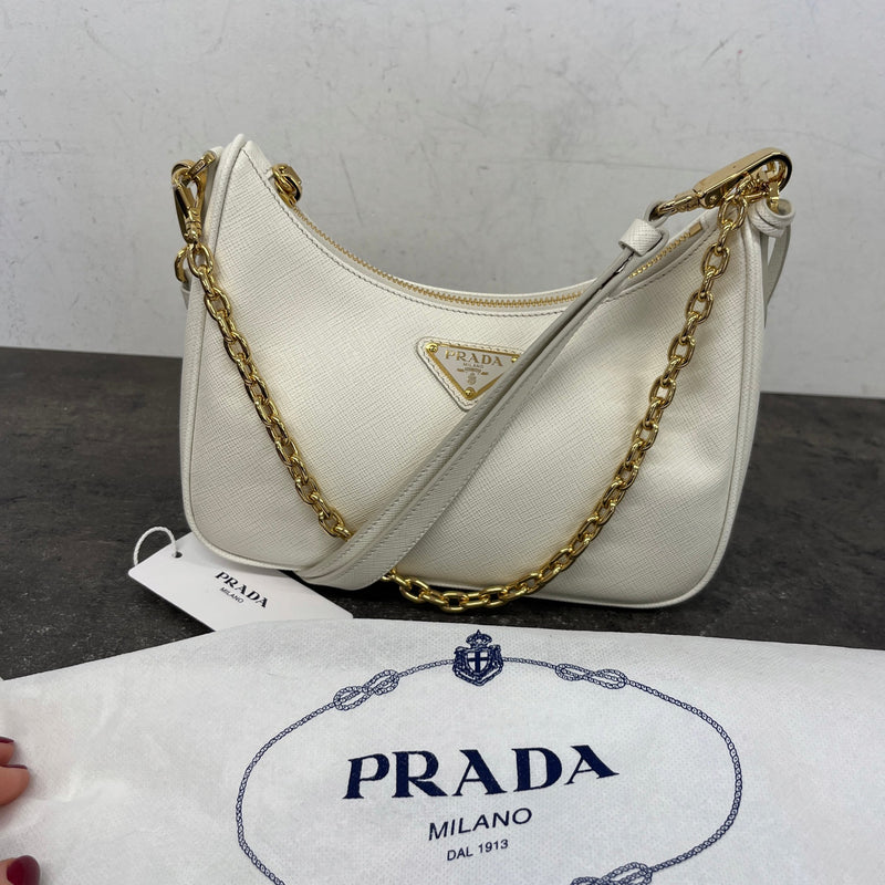 Women's Mini Saffiano Re-Edition 2005 Handbag White