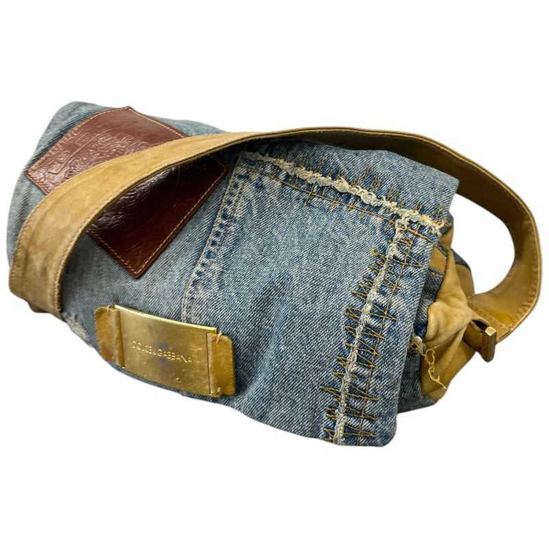 Women's Denim Shoulder Handbag Blue