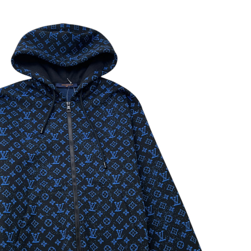 Men's Monogram Zip Up Hoodie Black Size S