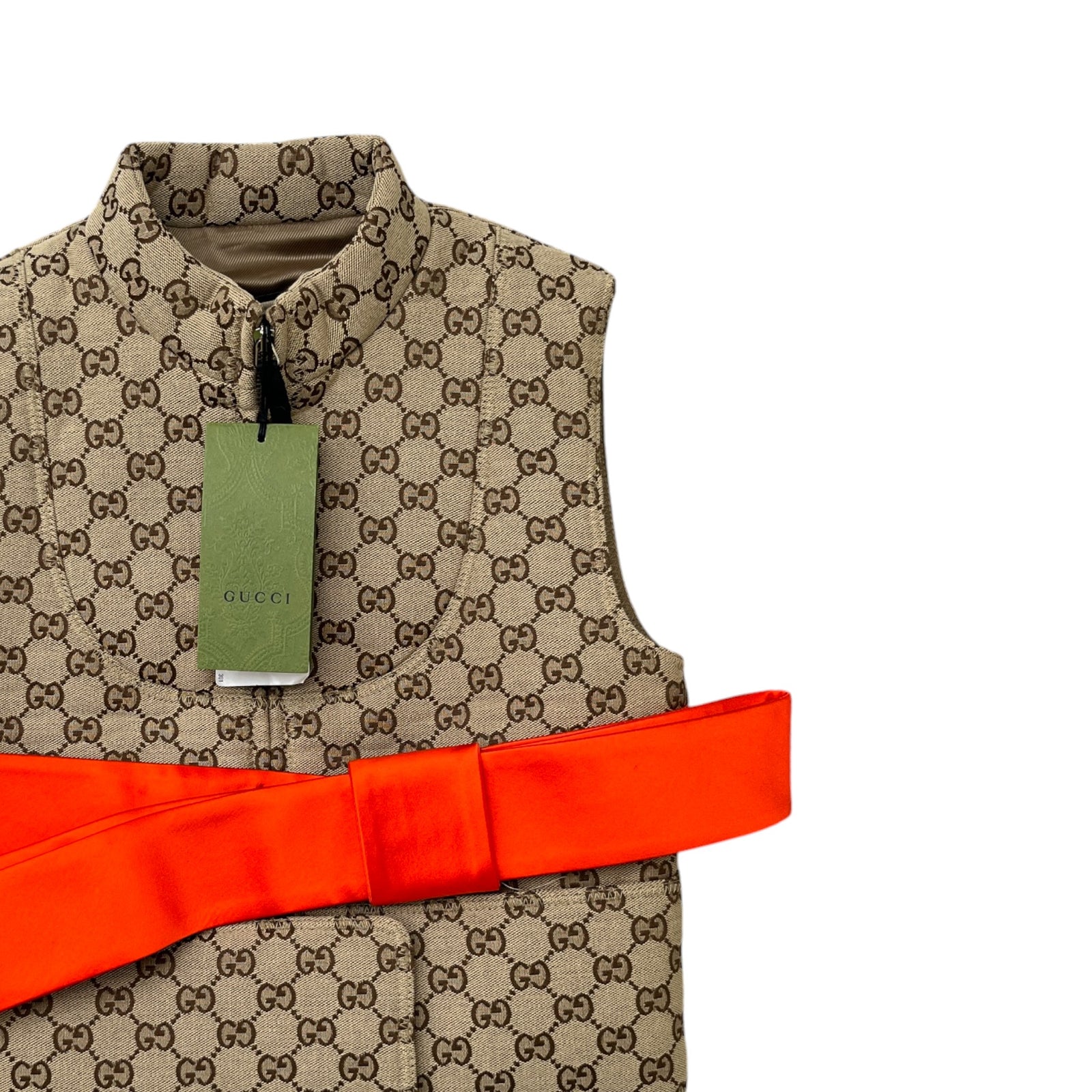 Women's Gg Supreme Gilet Brown Size IT 36 / UK 4 - Photo 3