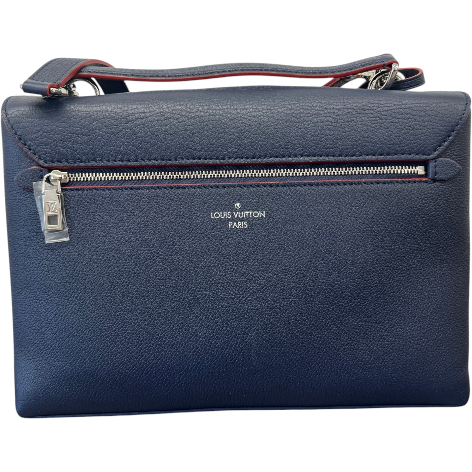 Women's Mylockme Satchel Chain Handbag Navy - Photo 3