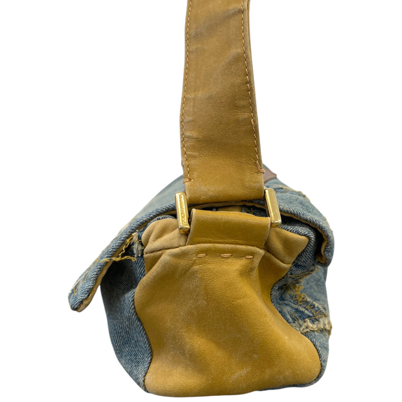 Women's Denim Shoulder Handbag Blue