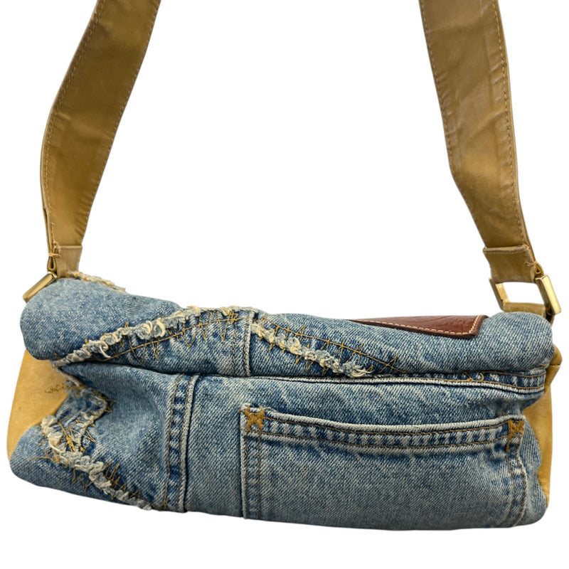 Women's Denim Shoulder Handbag Blue