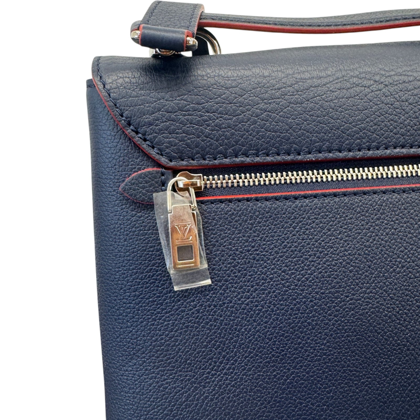 Women's Mylockme Satchel Chain Handbag Navy - Photo 8