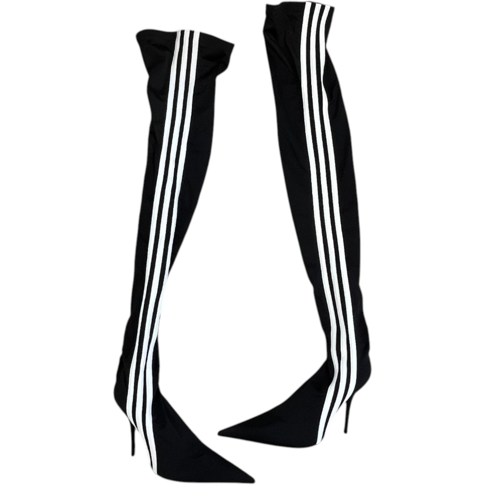 Women's X Adidas Black Knee High Heels Black Size EU 41 / UK 8 - Photo 3