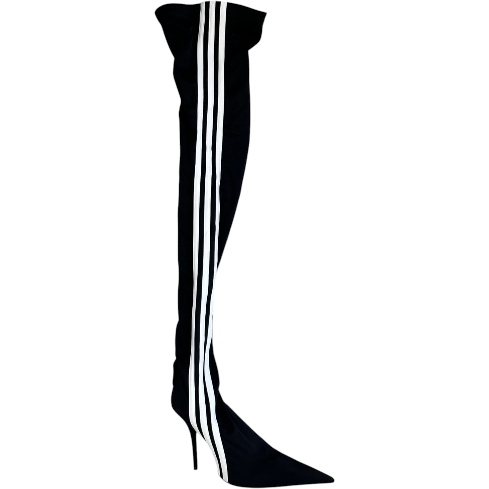 Women's X Adidas Black Knee High Heels Black Size EU 41 / UK 8 - Photo 1