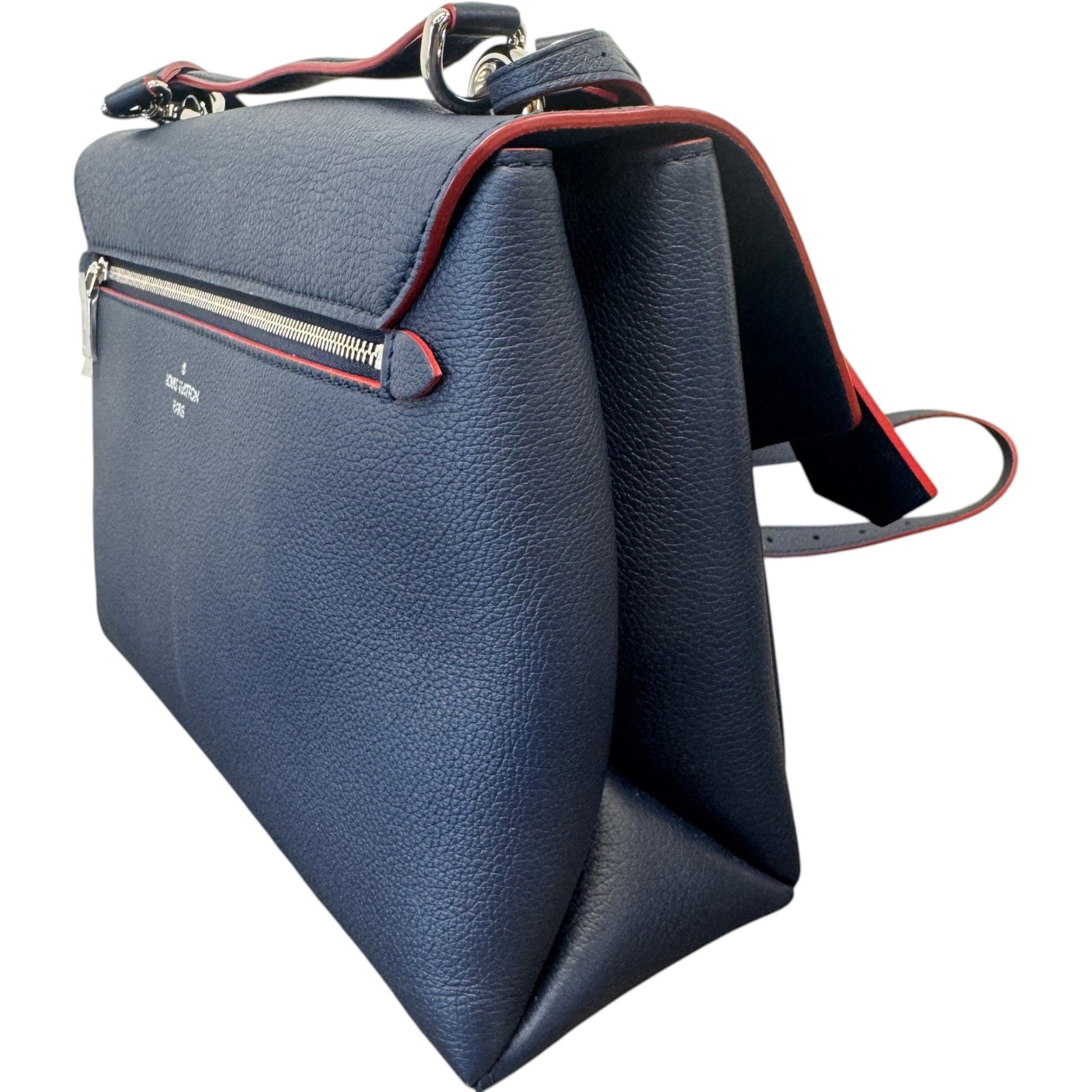 Women's Mylockme Satchel Chain Handbag Navy - Photo 10