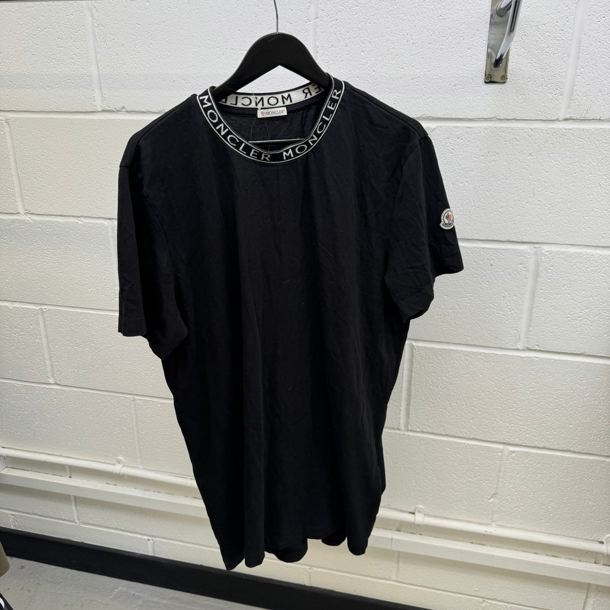 Men's Logo Collar T-Shirt Black Size XXL - Photo 9