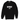 Men's Distressed Logo Jumper Black Size XS