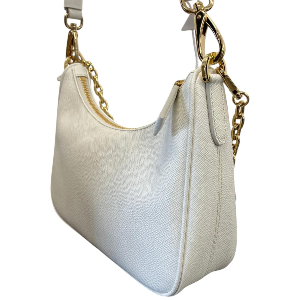 Women's Mini Saffiano Re-Edition 2005 Handbag White - Photo 9