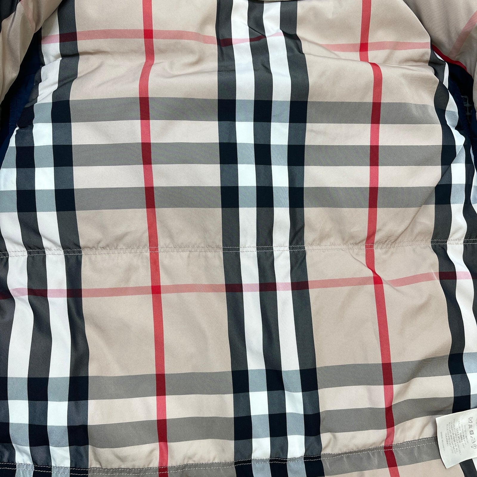 Men's Vintage Check Gilet Navy Size M - Photo 11