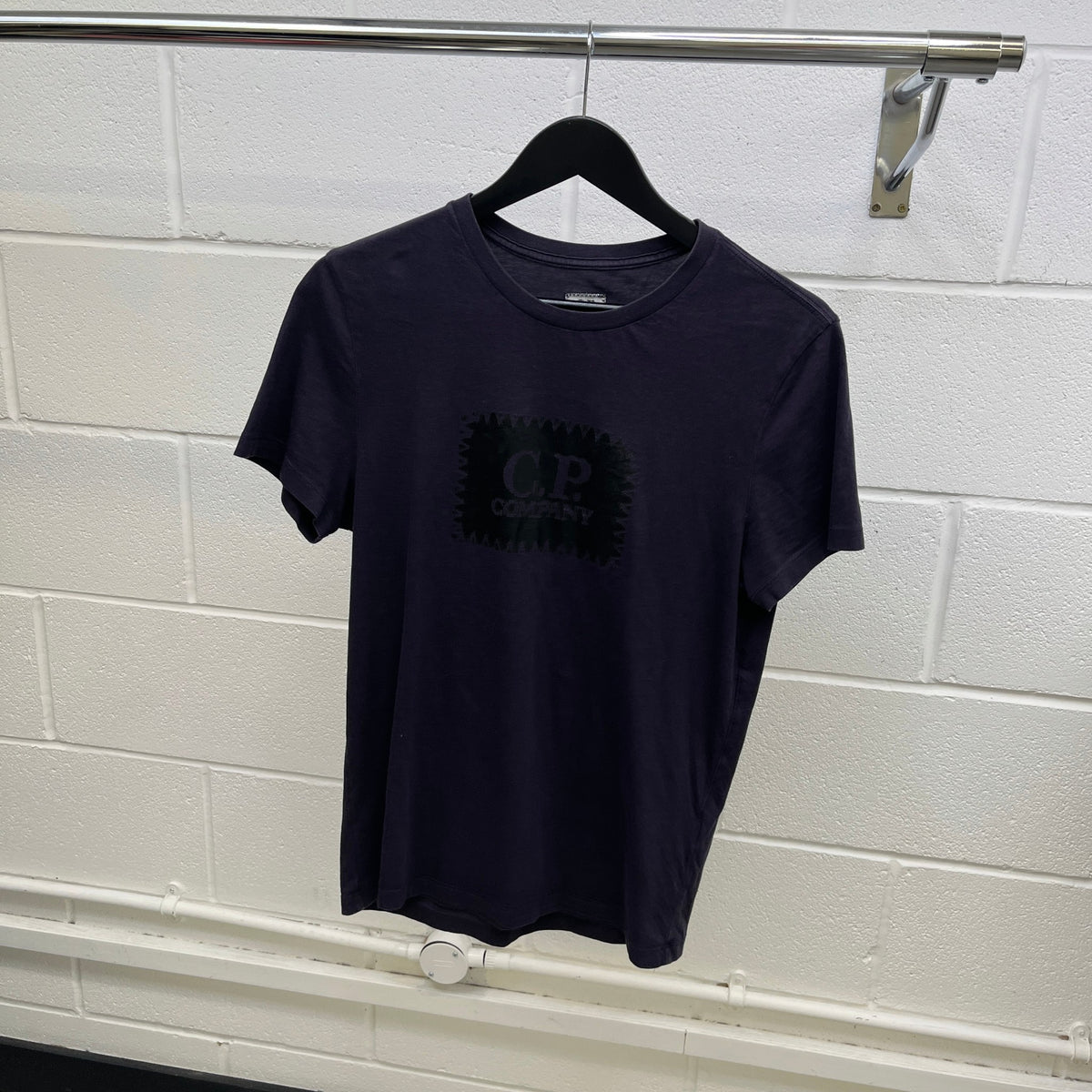 Men's Logo Print T-Shirt Navy Size S - Photo 8