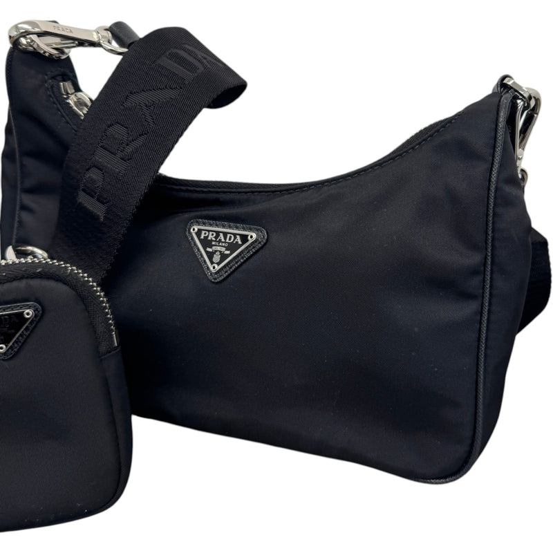 Women's Re-Edition 2005 Re-Nylon Handbag Black