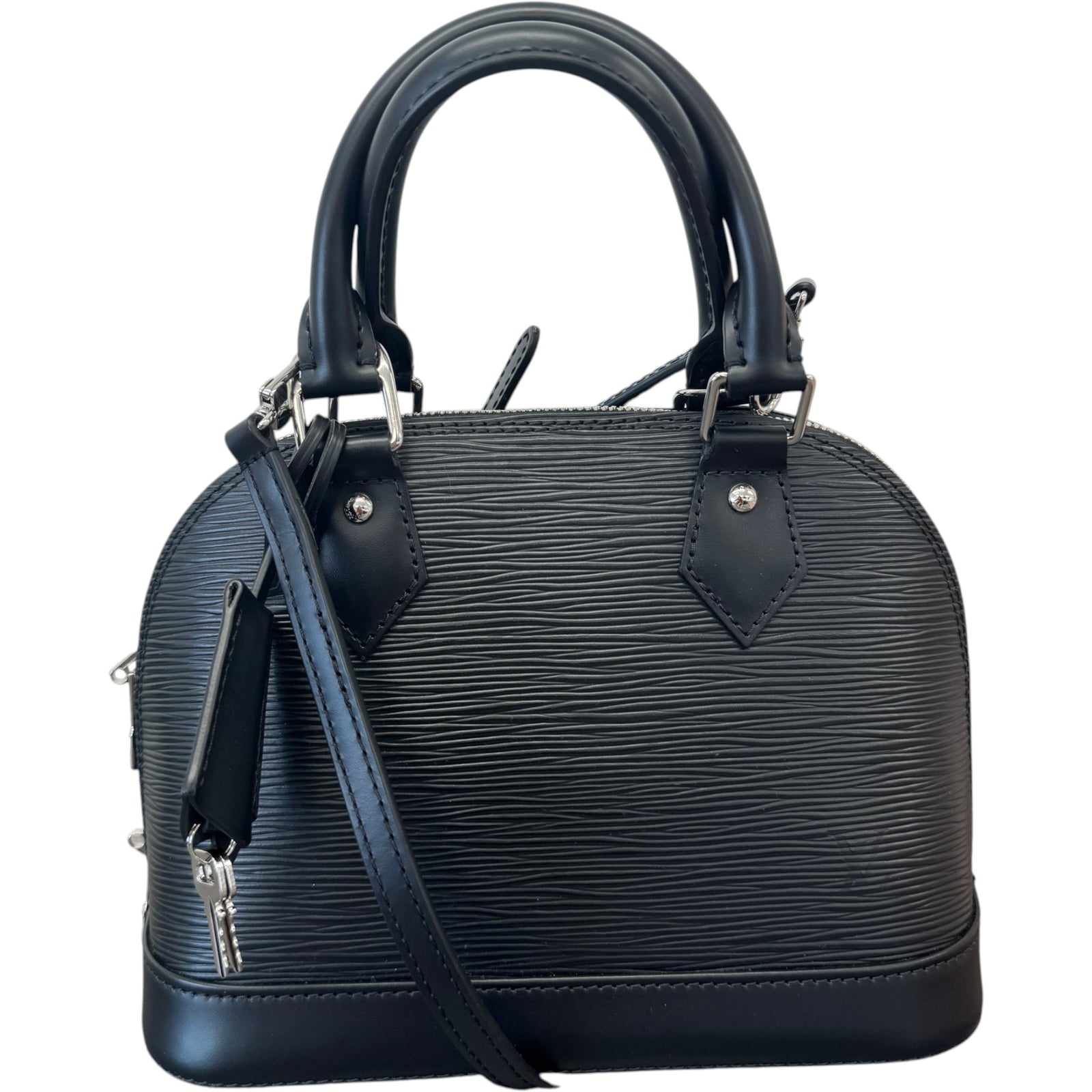 Women's Epi Leather Alma BB Handbag Black - Photo 1