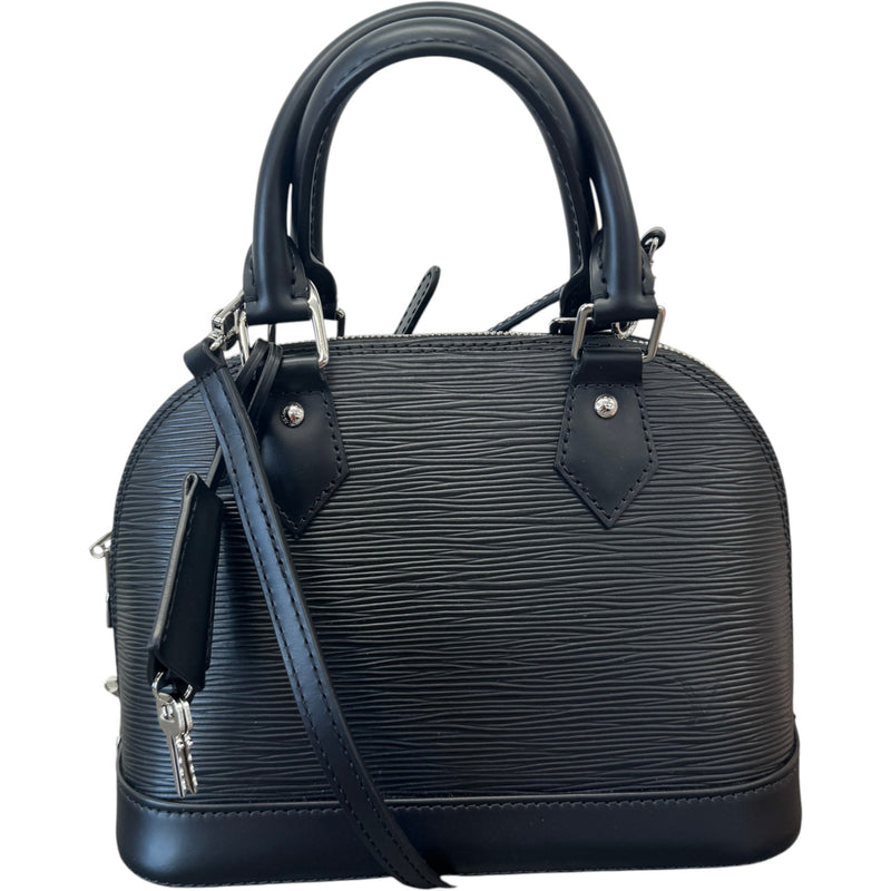 Women's Epi Leather Alma BB Handbag Black