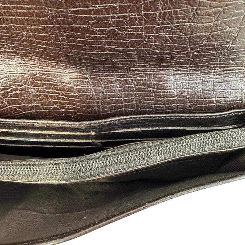 Women's GG Canvas Bamboo Bar Purse Brown
