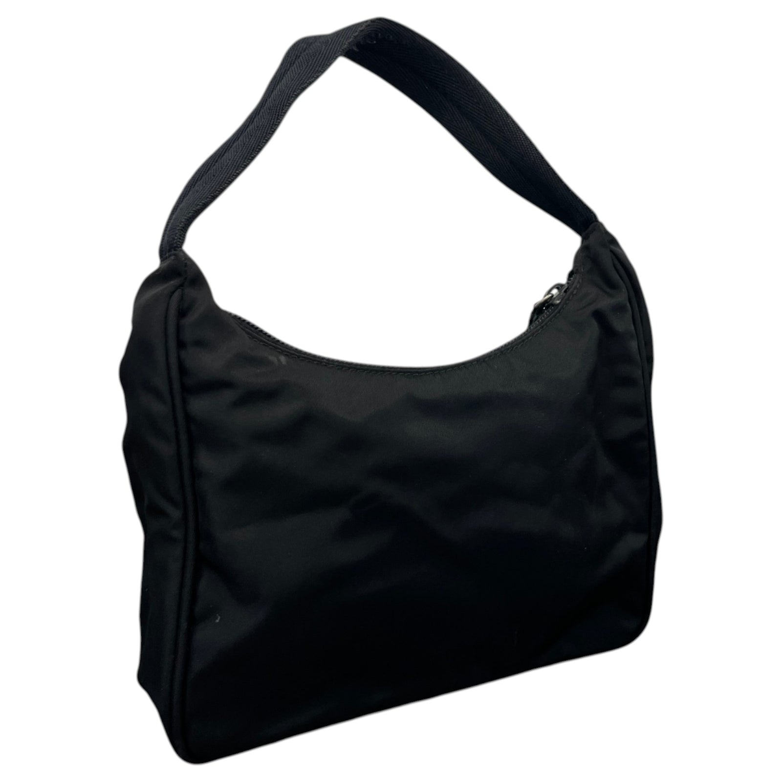 Women's Re Edition Nylon Mini Hobo Handbag Black - Photo 8
