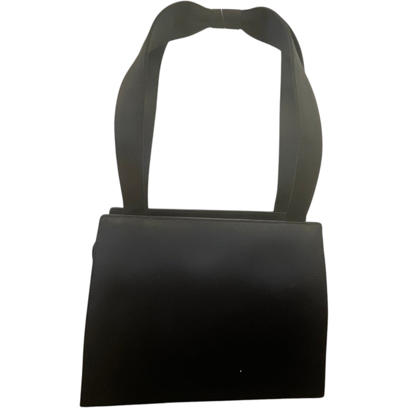 Women's Vintage Camellia Satin Bag Black