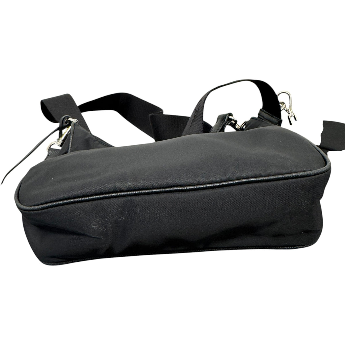 Women's Re-Edition 2005 Re-Nylon Handbag Black - Photo 7