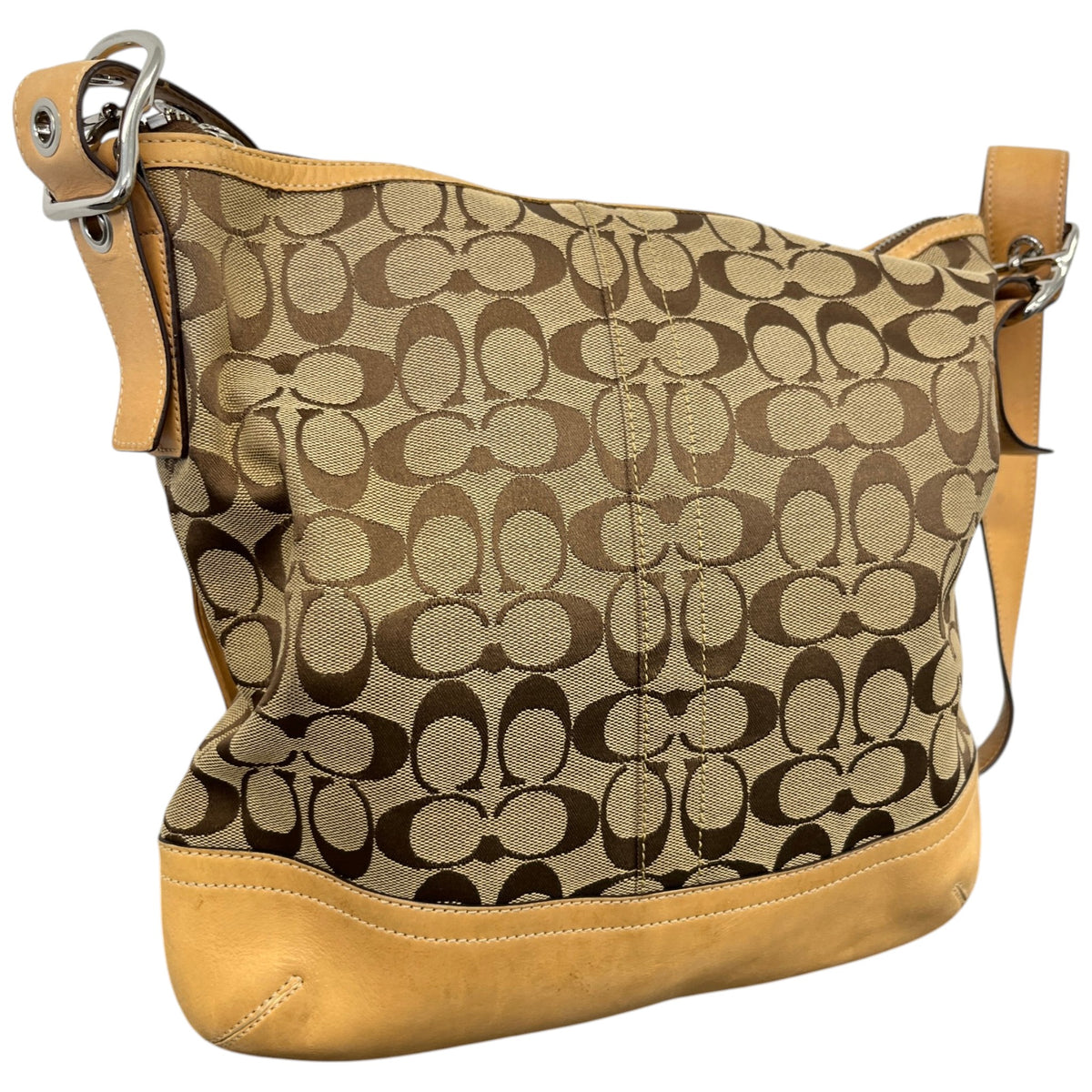 Women's 9362 Slim Crossbody Bag Beige - Photo 7
