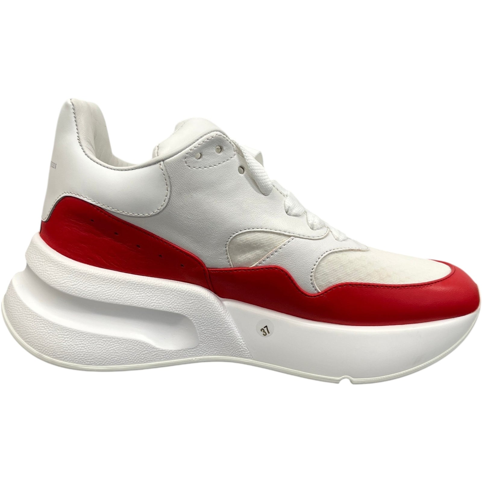 Women's Oversized Runner Low Trainers White Size EU 37 / UK 4 - Photo 4