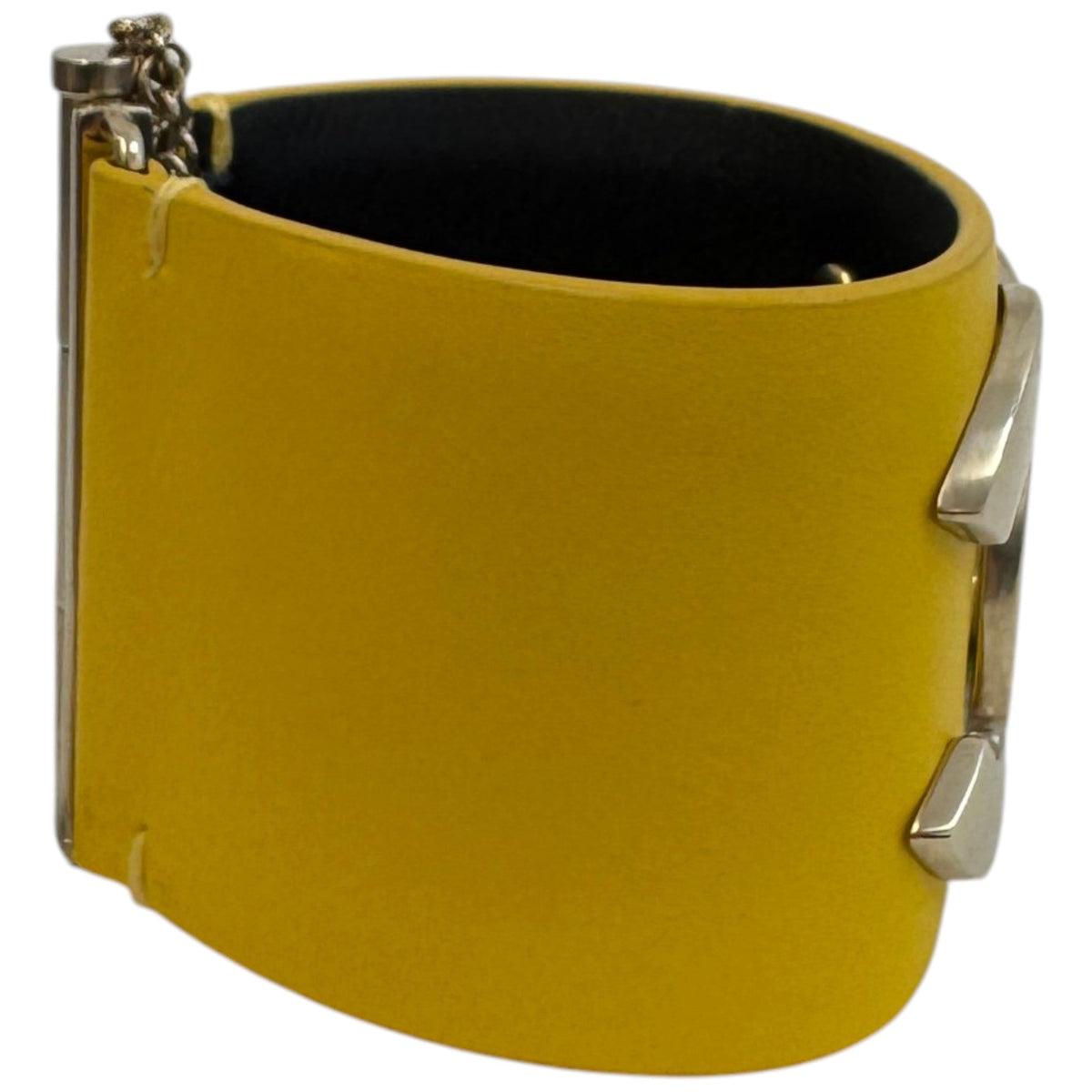 Women's CC Logo Cuff Bracelet Yellow - Photo 3