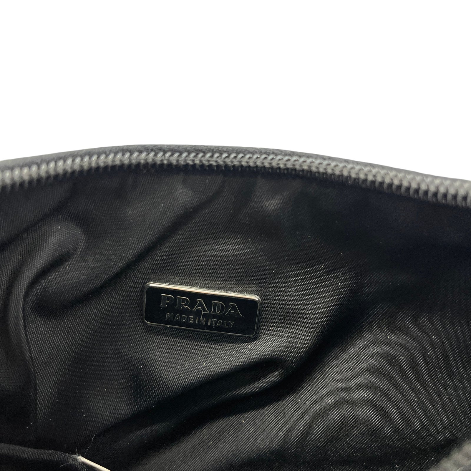 Women's Re Edition Nylon Mini Hobo Handbag Black - Photo 11