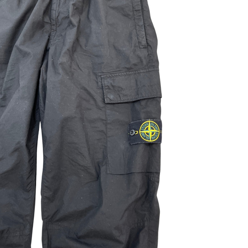 Men's Applique Logo Joggers Black Size Waist 32"