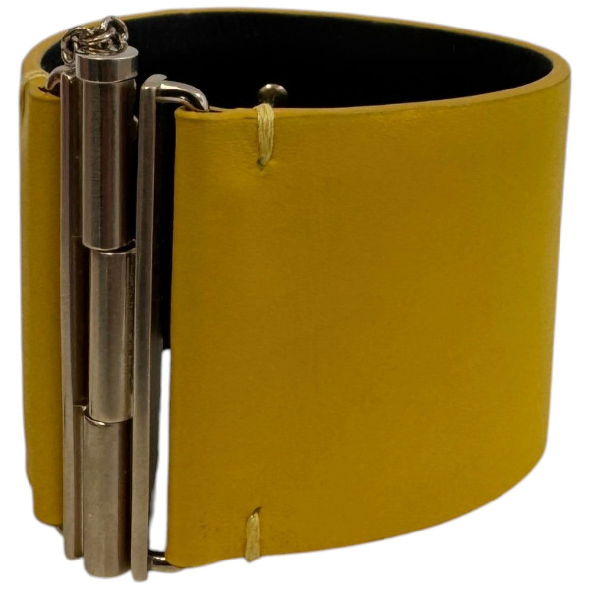 Women's CC Logo Cuff Bracelet Yellow - Photo 5