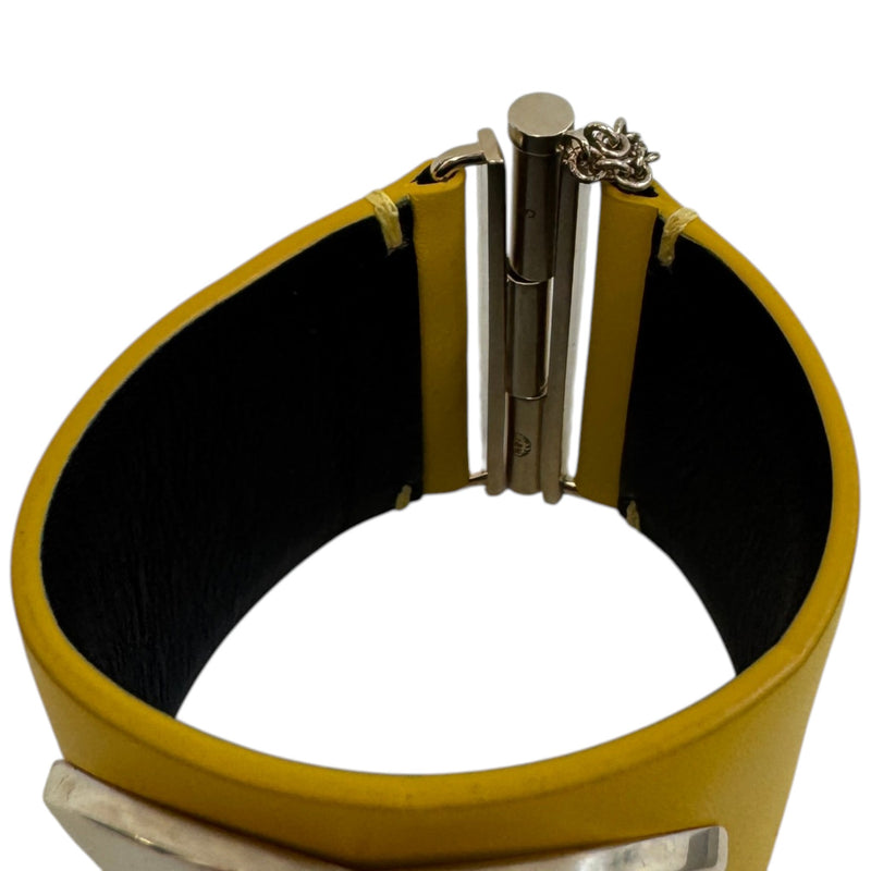 Women's CC Logo Cuff Bracelet Yellow