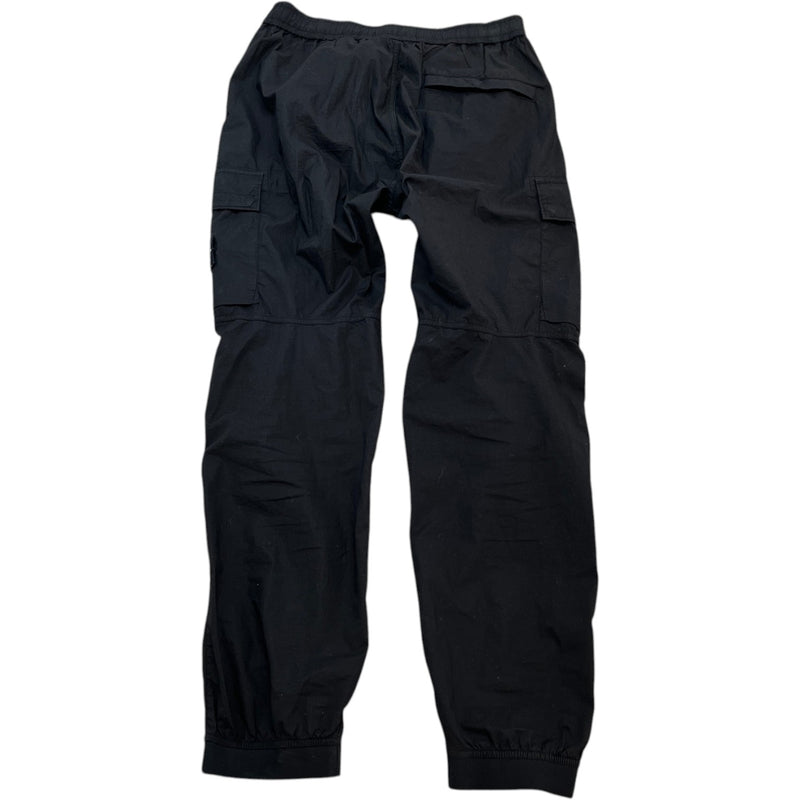 Men's Applique Logo Joggers Black Size Waist 32"