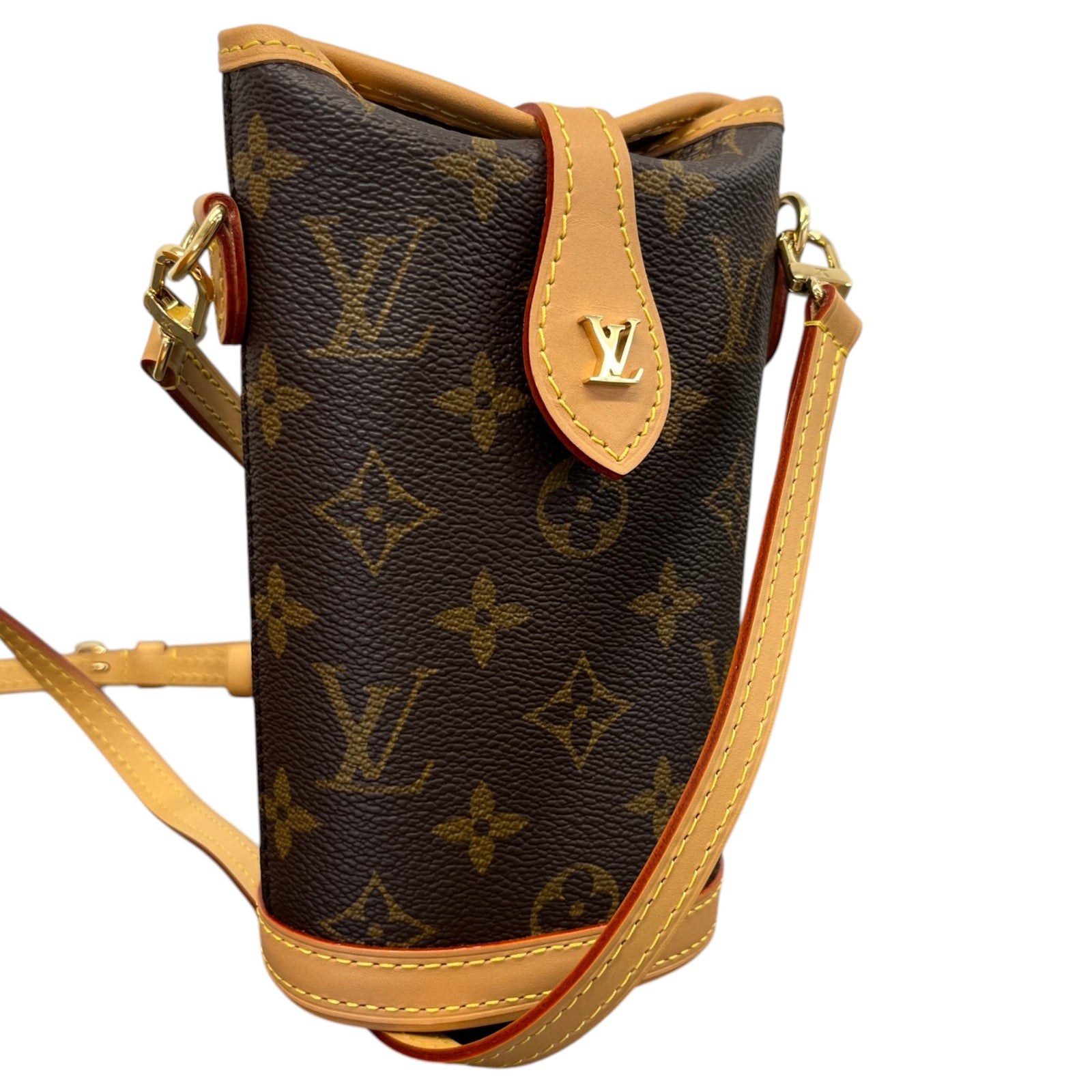 Women's Monogram Fold Me Pouch Bag Brown - Photo 4