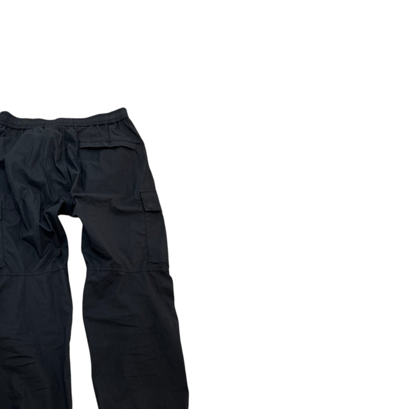 Men's Applique Logo Joggers Black Size Waist 32"