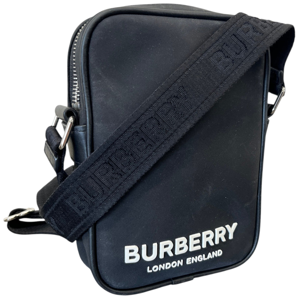 Men's Logo Print Paddy Messenger Bag Black - Photo 4