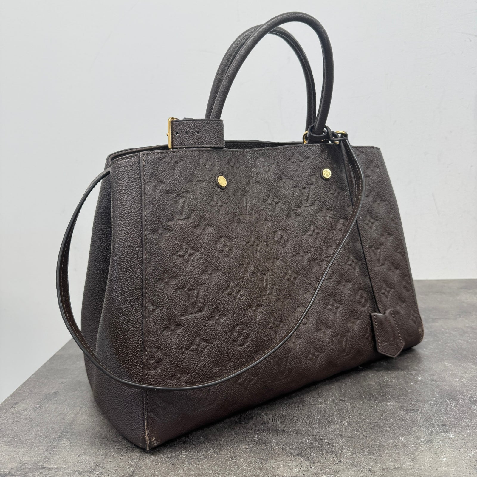Women's Monogram Montaigne Gm Bag Brown - Photo 13