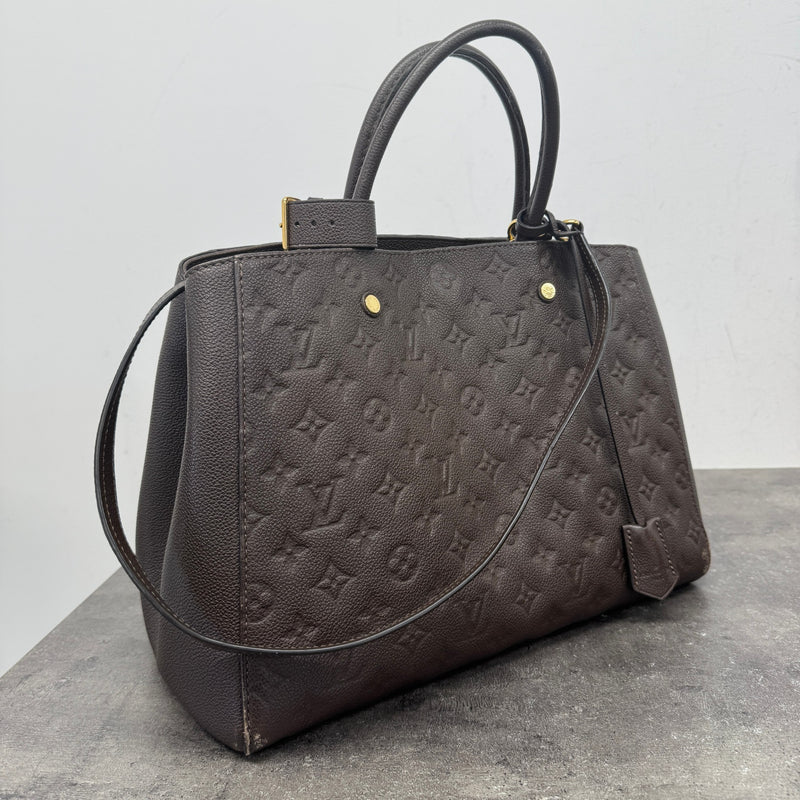 Women's Monogram Montaigne Gm Bag Brown