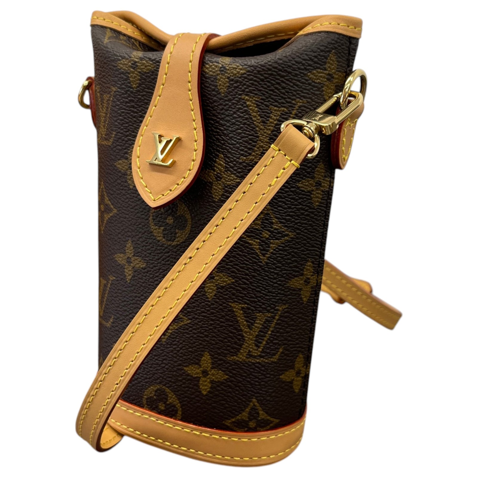 Women's Monogram Fold Me Pouch Bag Brown - Photo 5