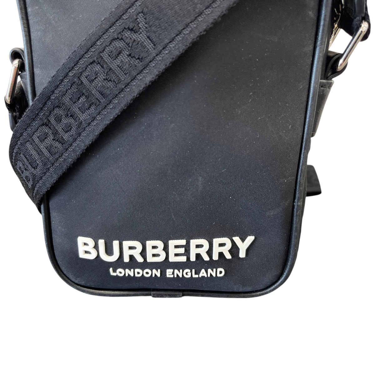 Men's Logo Print Paddy Messenger Bag Black - Photo 10